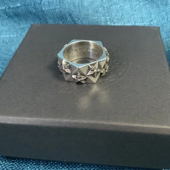 Chrome Hearts Five Star Pentagon Faceted Ring
